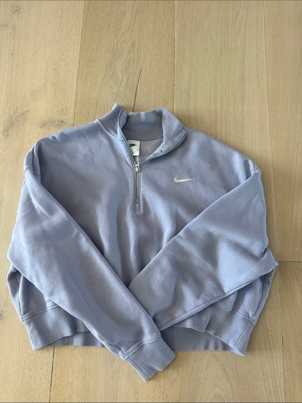 Nike Lavender Half-Zip Pullover Sweatshirt